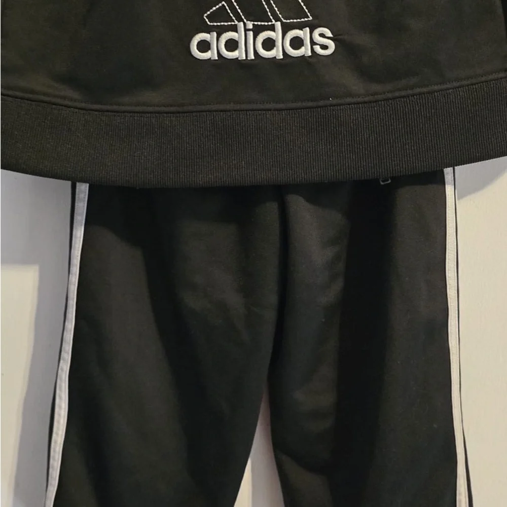 Adidas Black and White Athletic Tracksuit